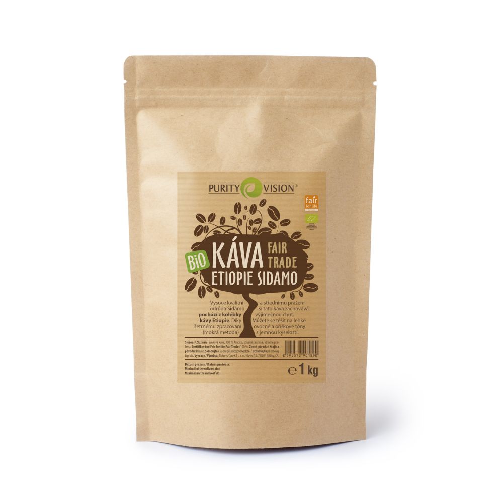 Chicchi di caffè biologico Fair Trade Etiopia Sidamo 1 kg