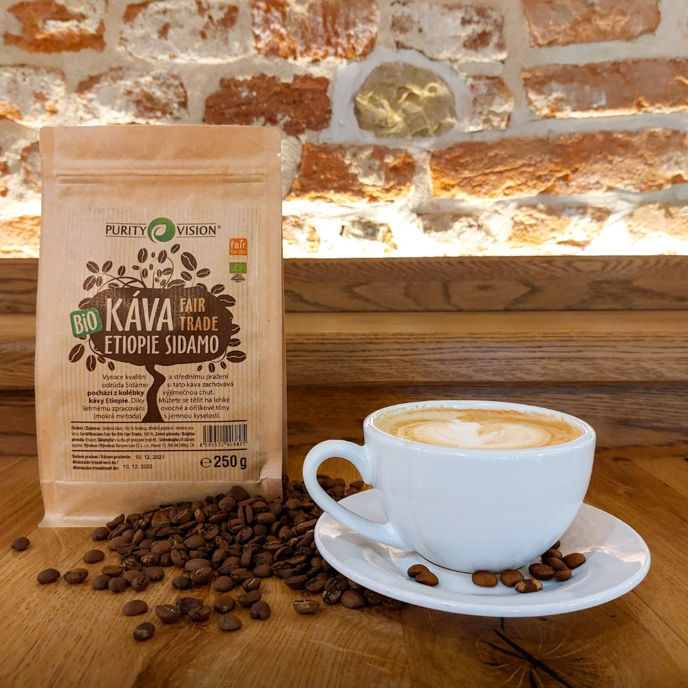 Chicchi di caffè biologico Fair Trade Etiopia Sidamo 1 kg