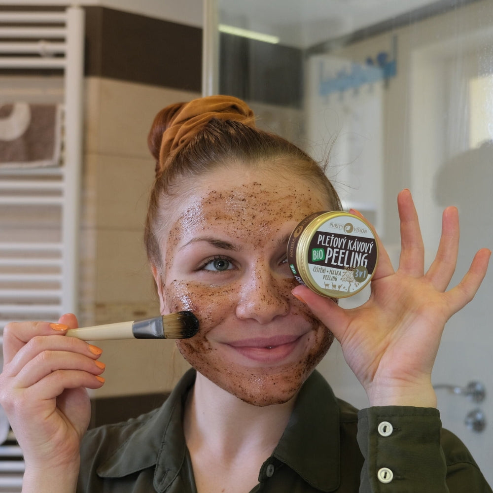 Maschera peeling viso 3in1 al caffè Bio 70 ml