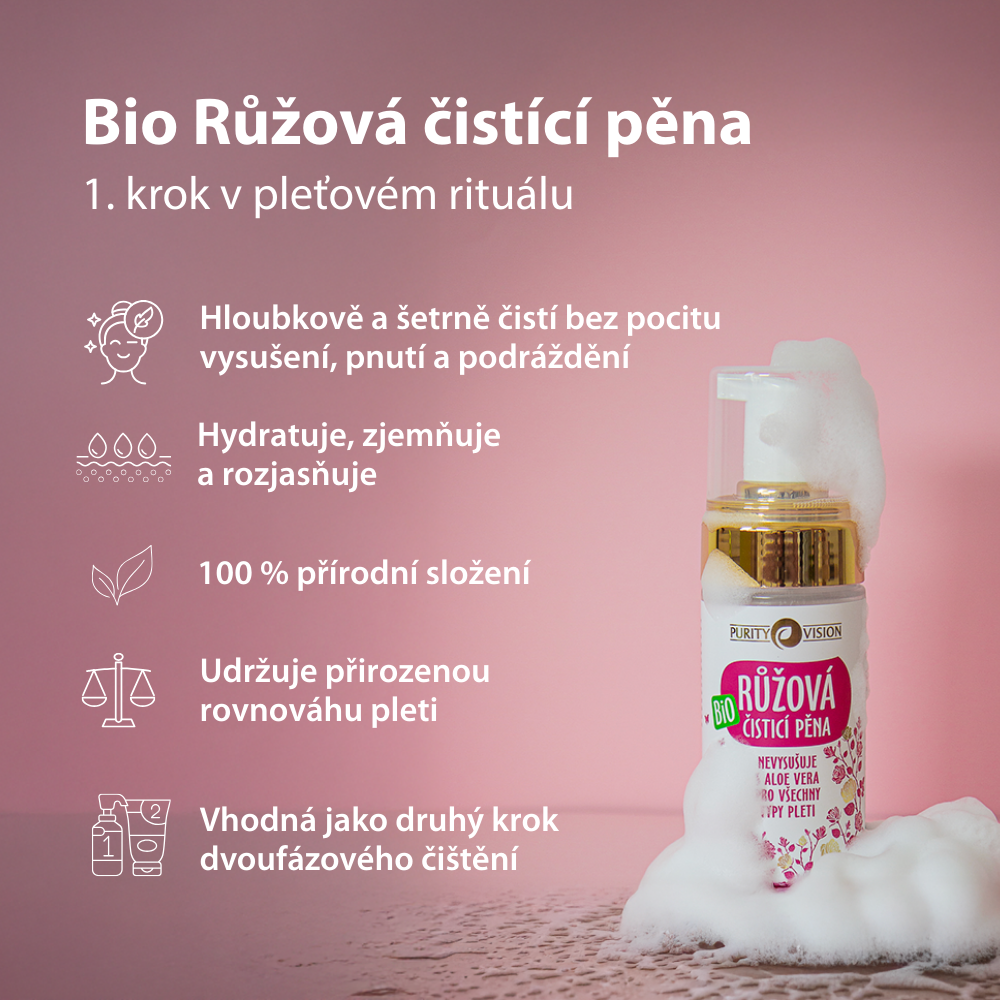 Schiuma Detergente Bio alla Rosa 90 ml