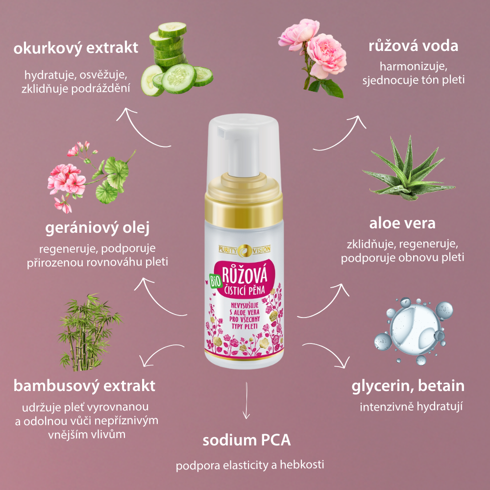 Schiuma Detergente Bio alla Rosa 90 ml